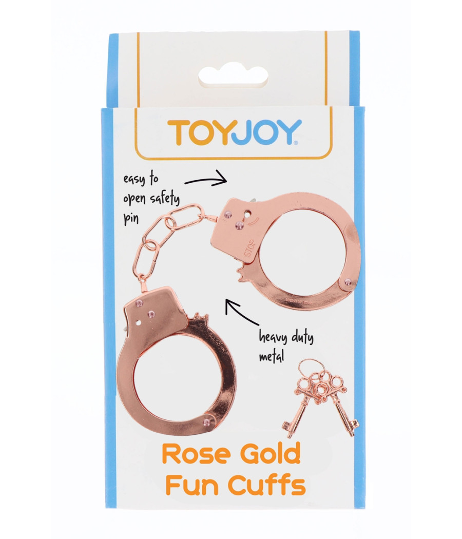 Menottes métal rose gold - Toy Joy