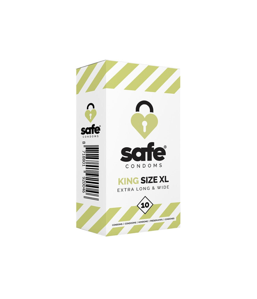 10 préservatifs Safe King Size XL