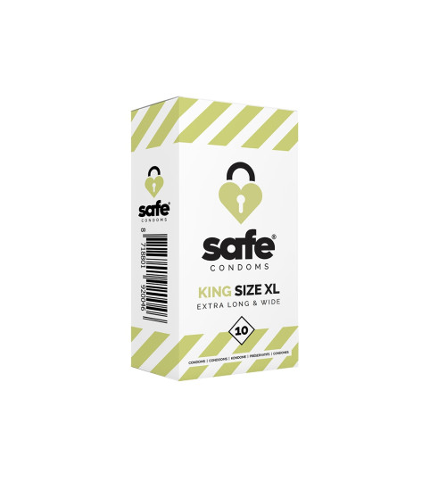 10 préservatifs Safe King Size XL
