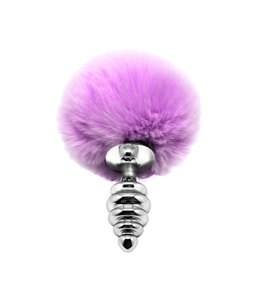 Plug métal Fluffy Twist S mauve - Alive