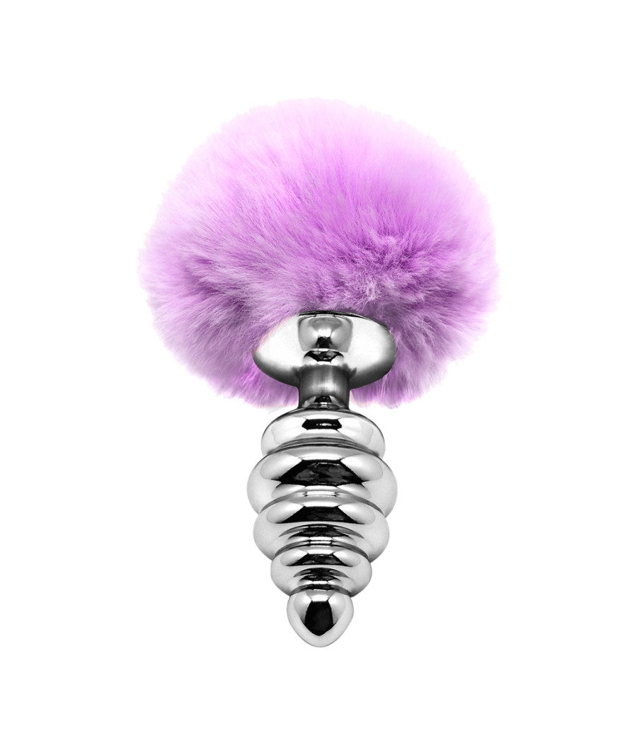 Plug métal Fluffy Twist M mauve - Alive