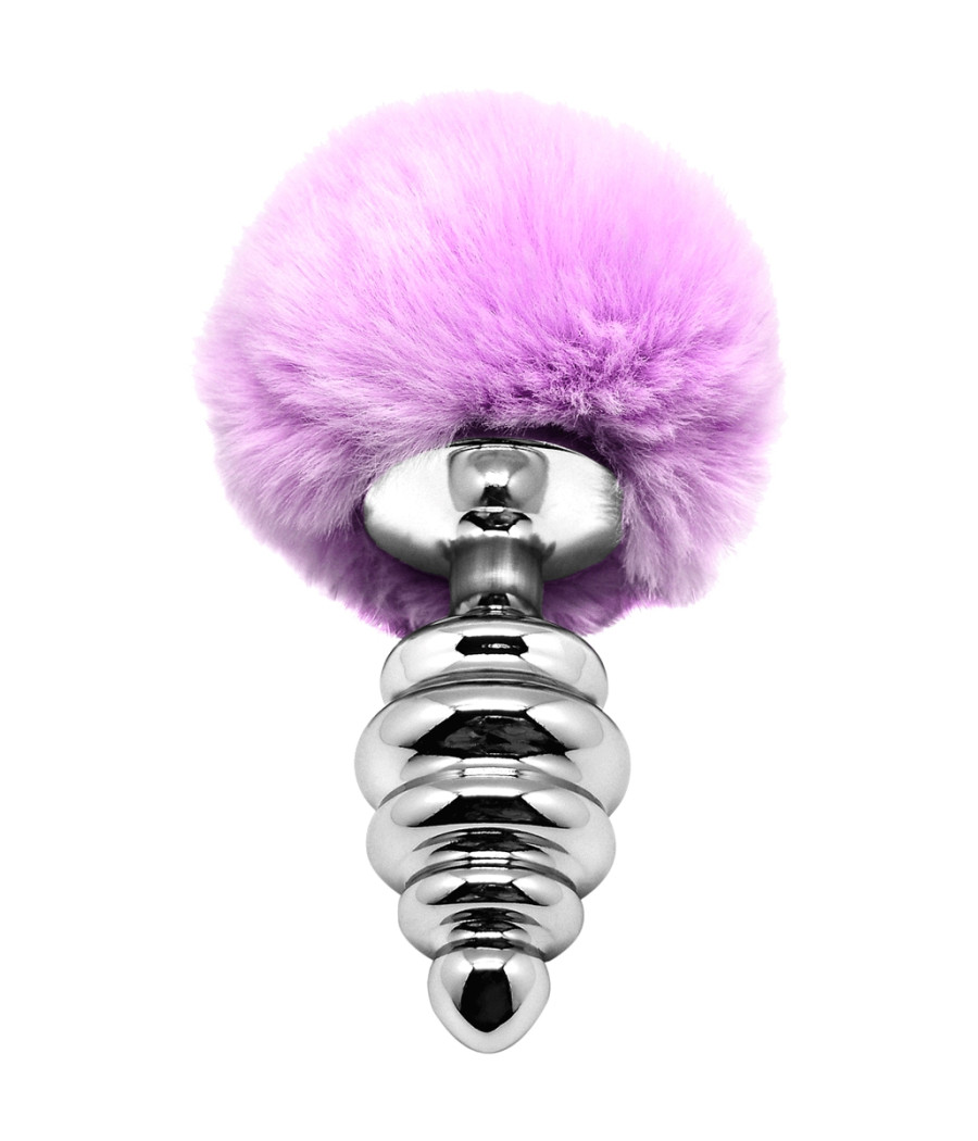 Plug métal Fluffy Twist L mauve - Alive