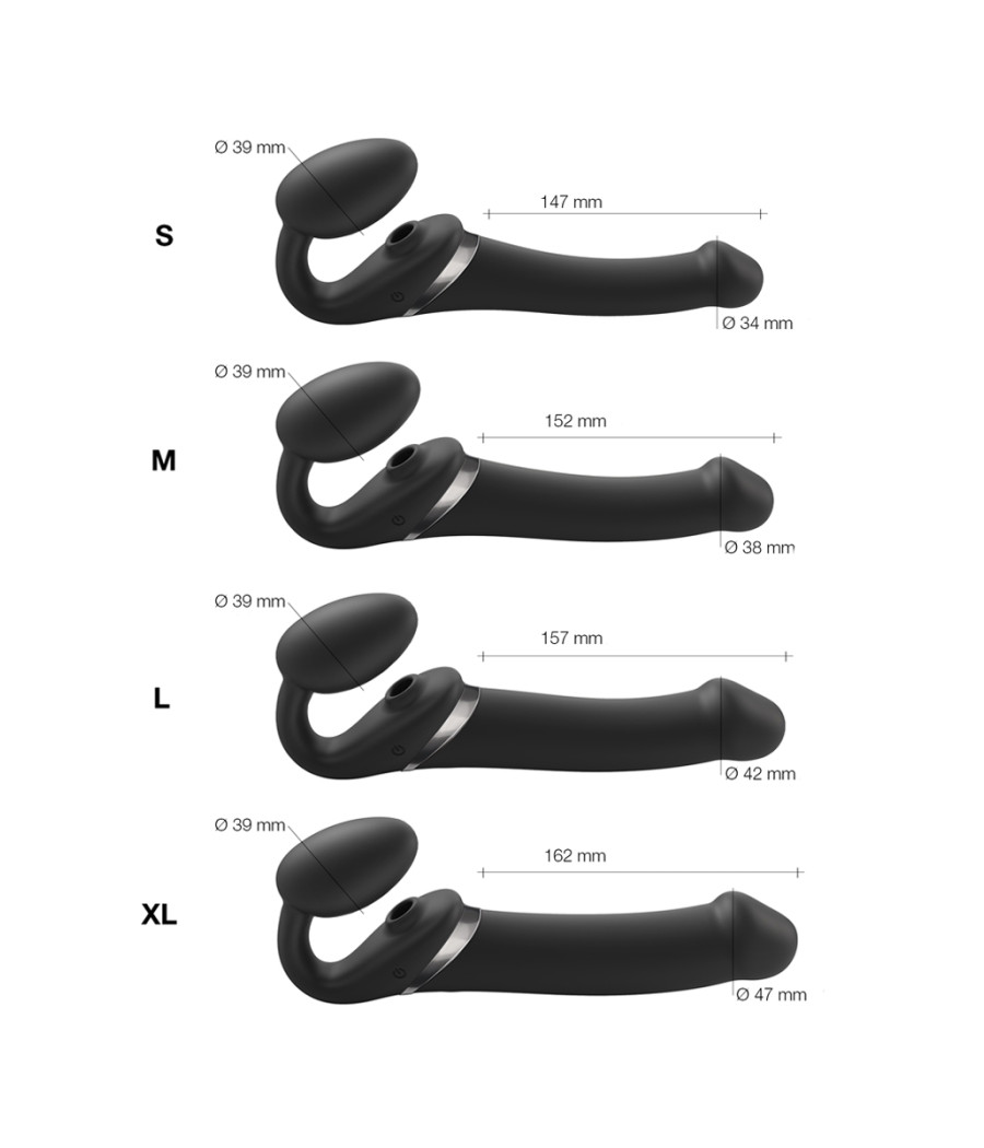 Strap-on-me Multi Orgasm noir L