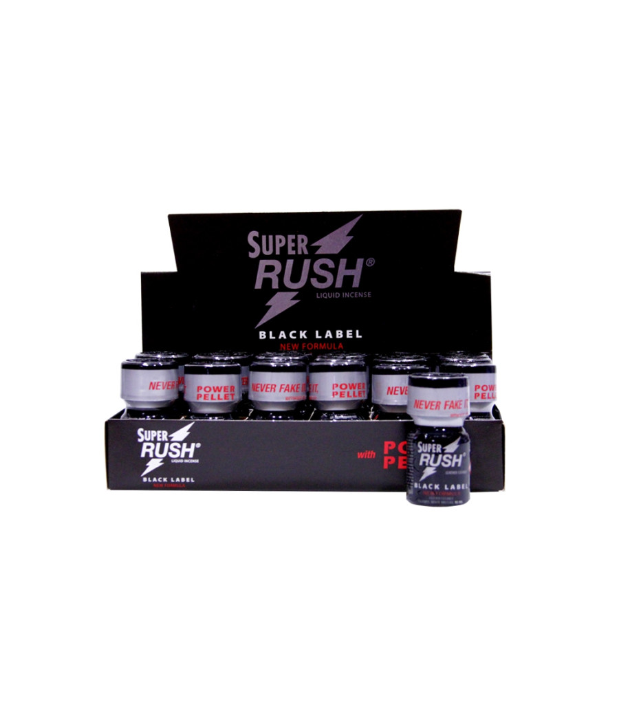 Box 18 poppers Super Rush Black Label 10ml