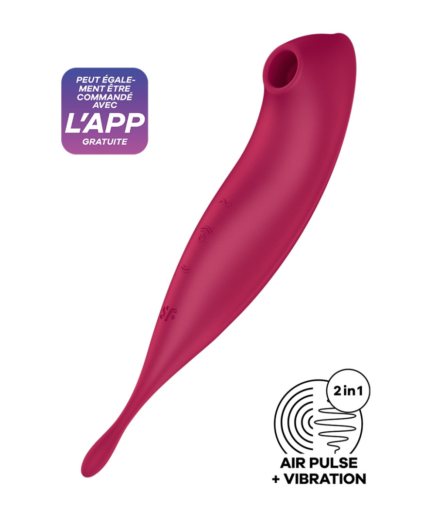 Stimulateur Satisfyer Twirling Pro+ Connecté rouge