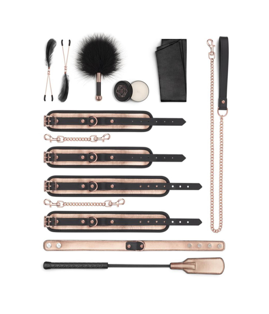 9 accessoires BDSM Rosy Gold