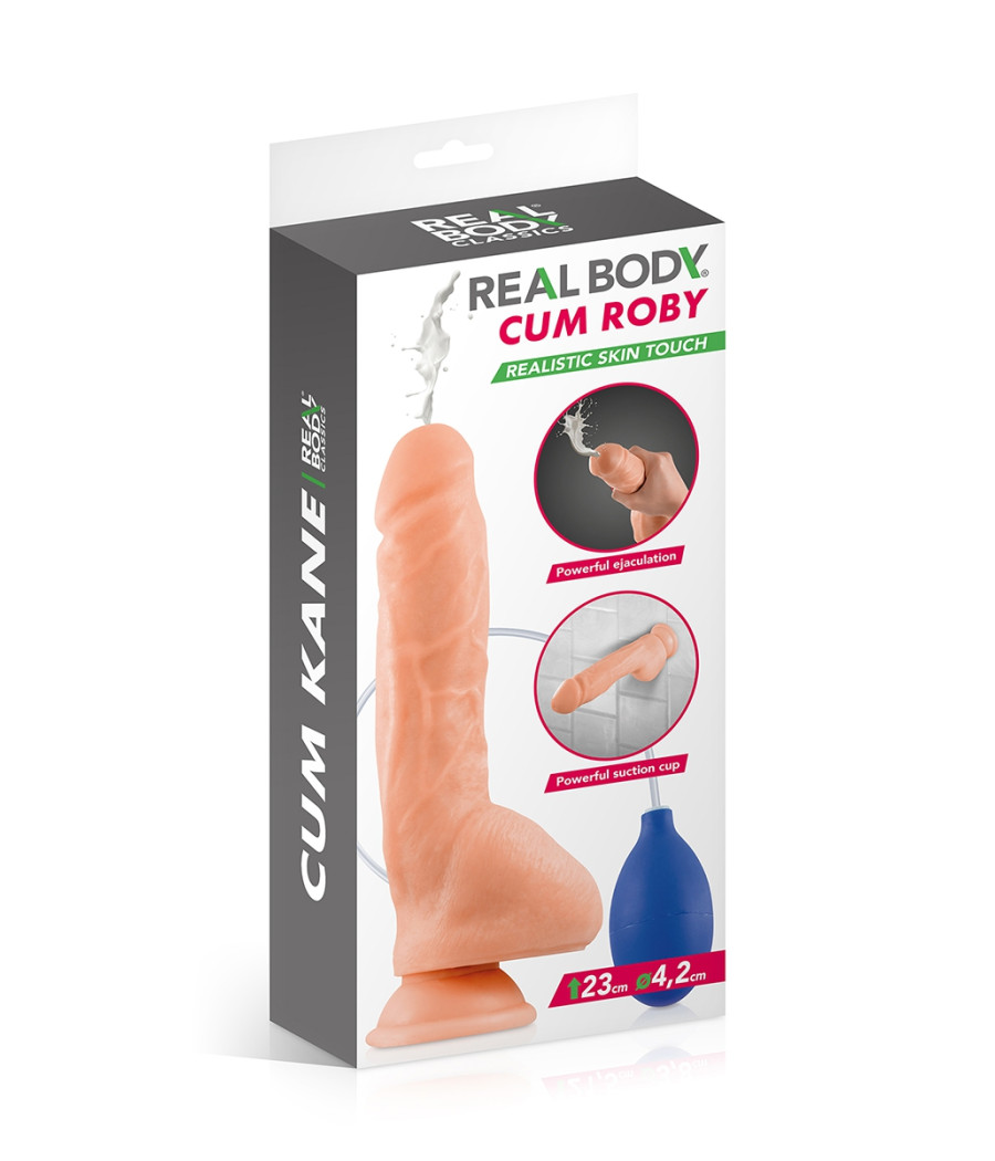 Gode éjaculateur Cum Roby 23cm - Real Body