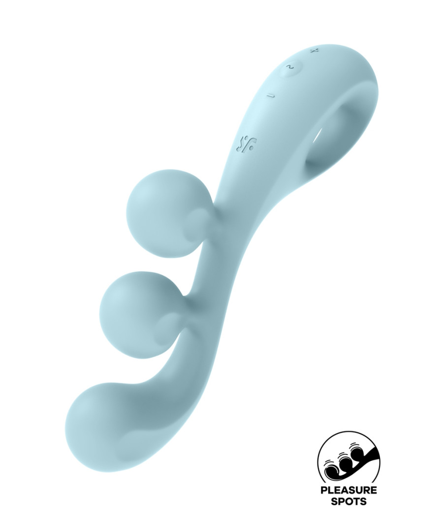 Multi-vibromasseur Tri Ball 2 bleu - Satisfyer