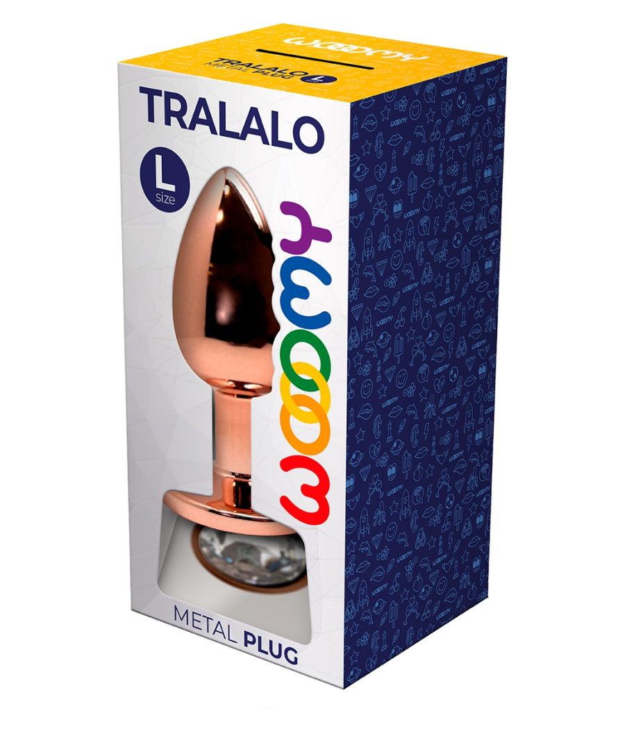 Plug bijou Tralalo transparent L - Wooomy