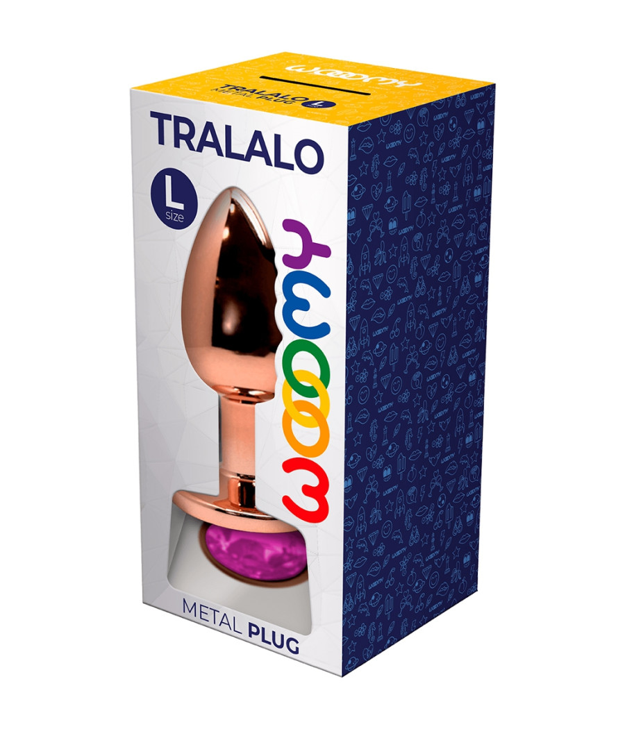 Plug bijou Tralalo rose L - Wooomy