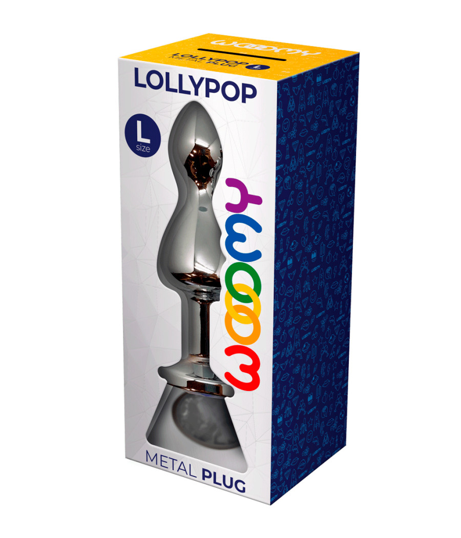 Plug bijou Lollypop transparent L - Wooomy