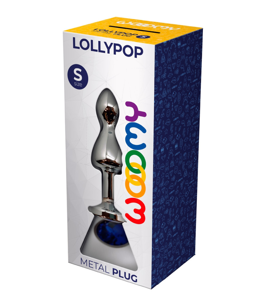 Plug bijou Lollypop bleu S - Wooomy