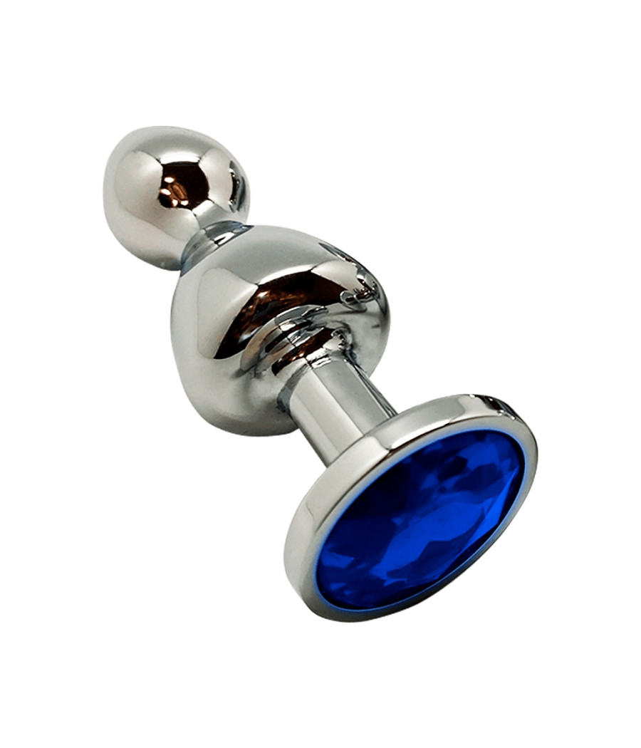 Plug bijou Lollypop bleu L - Wooomy