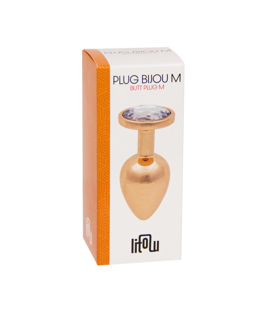 Plug bijou rose gold M - Litolu