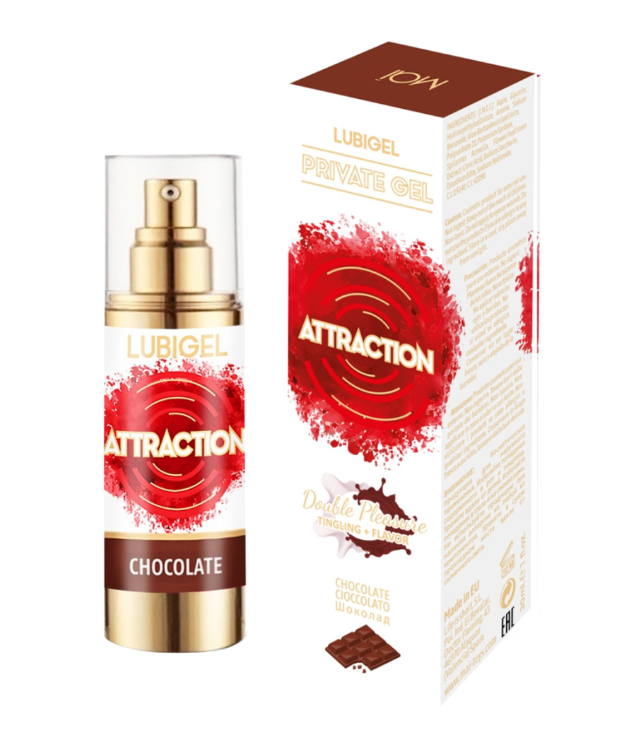 Lubrifiant stimulant chocolat - Attraction