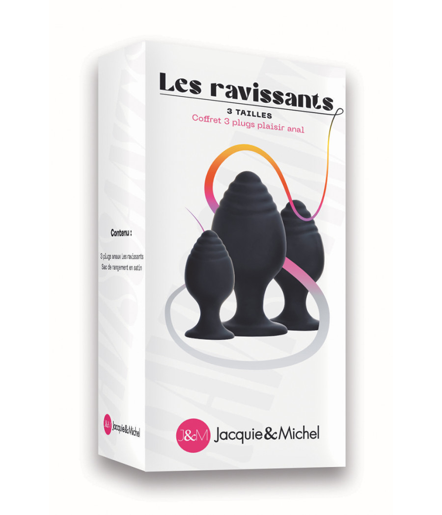 Coffret 3 plugs anal Les ravissants - Jacquie et Michel