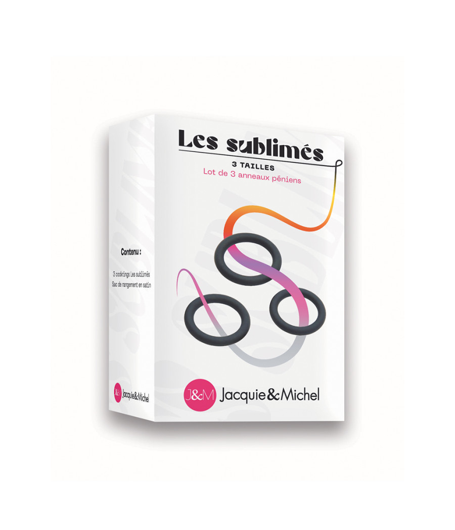 Set de 3 cockrings Les sublimés - Jacquie et Michel