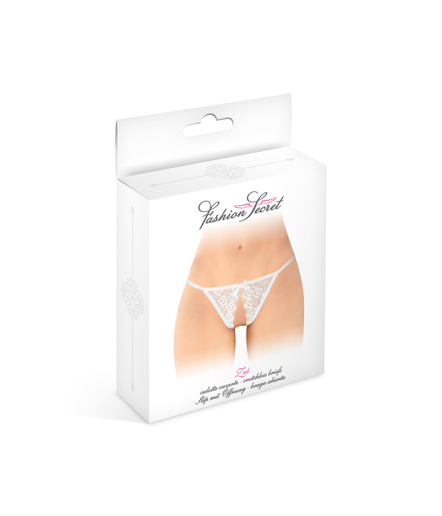 Culotte ouverte Zoé blanche - Fashion Secret