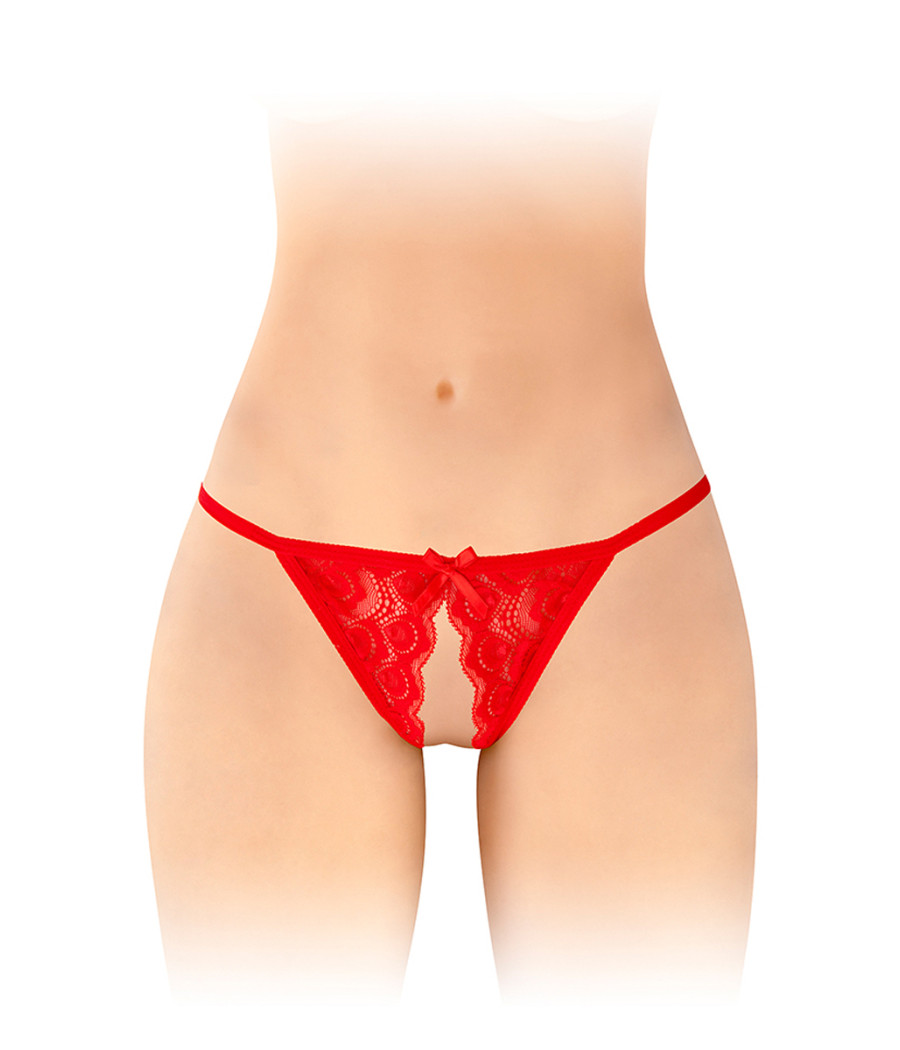 Culotte ouverte Zoé rouge - Fashion Secret