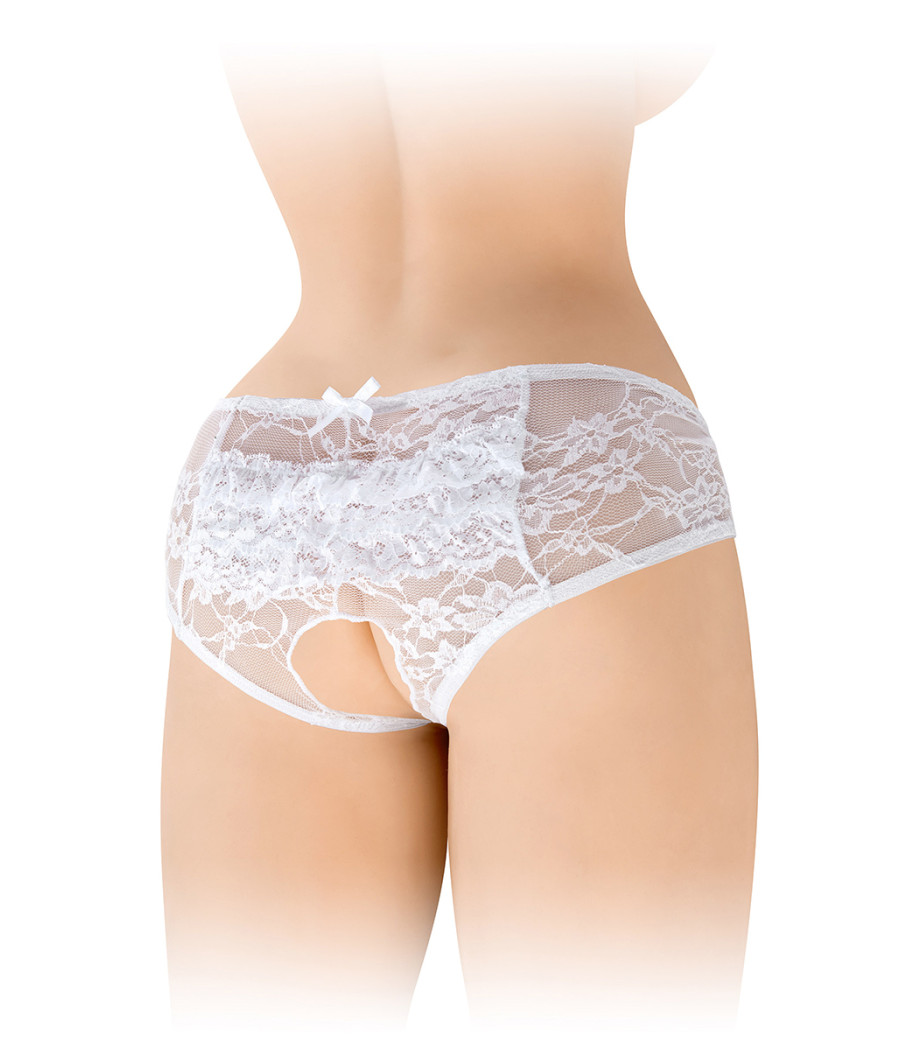 Culotte ouverte blanche Amanda - Fashion Secret