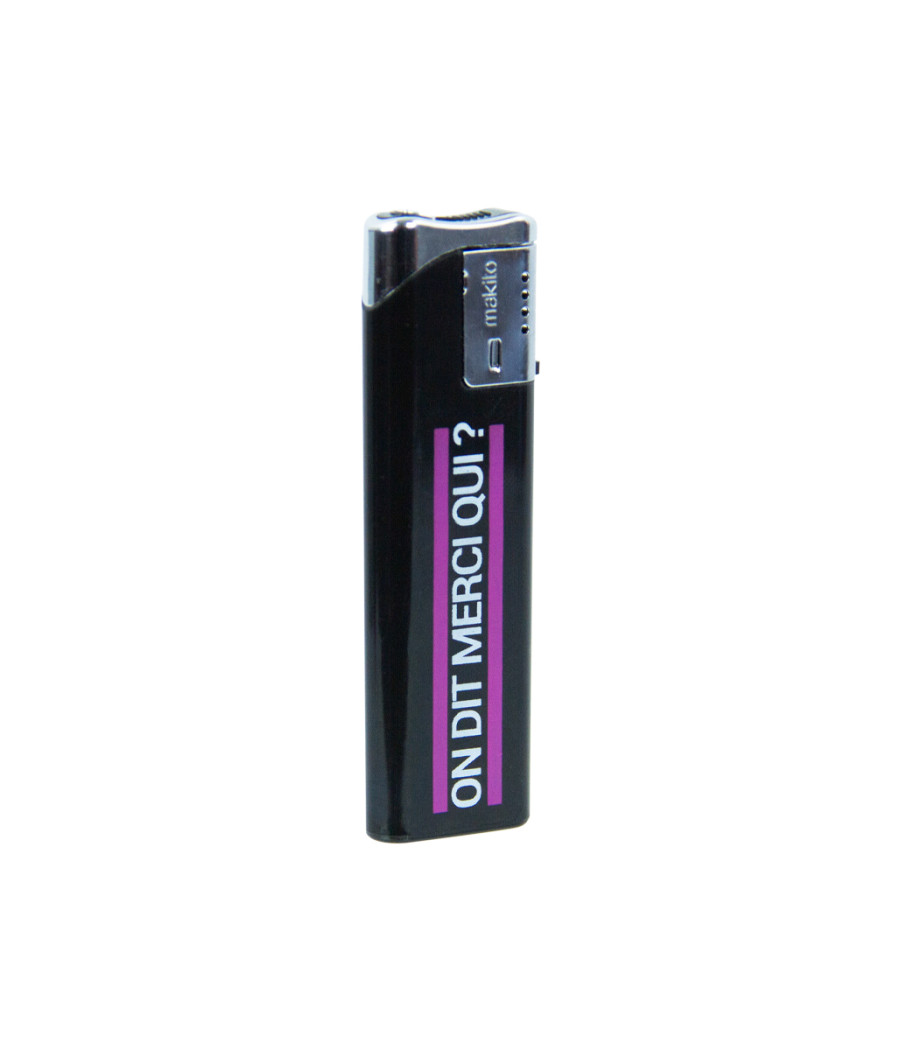 Briquet noir Jacquie et Michel