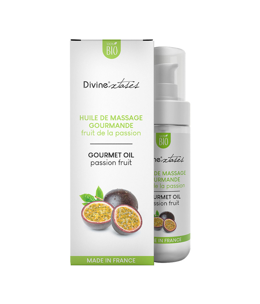 Huile de massage gourmande fruit de la passion - Divinextases