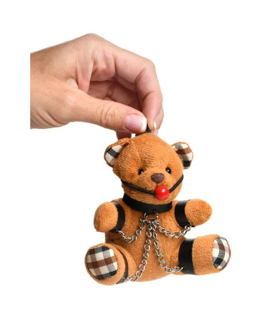 Porte-clés Teddy Bear bâillonné