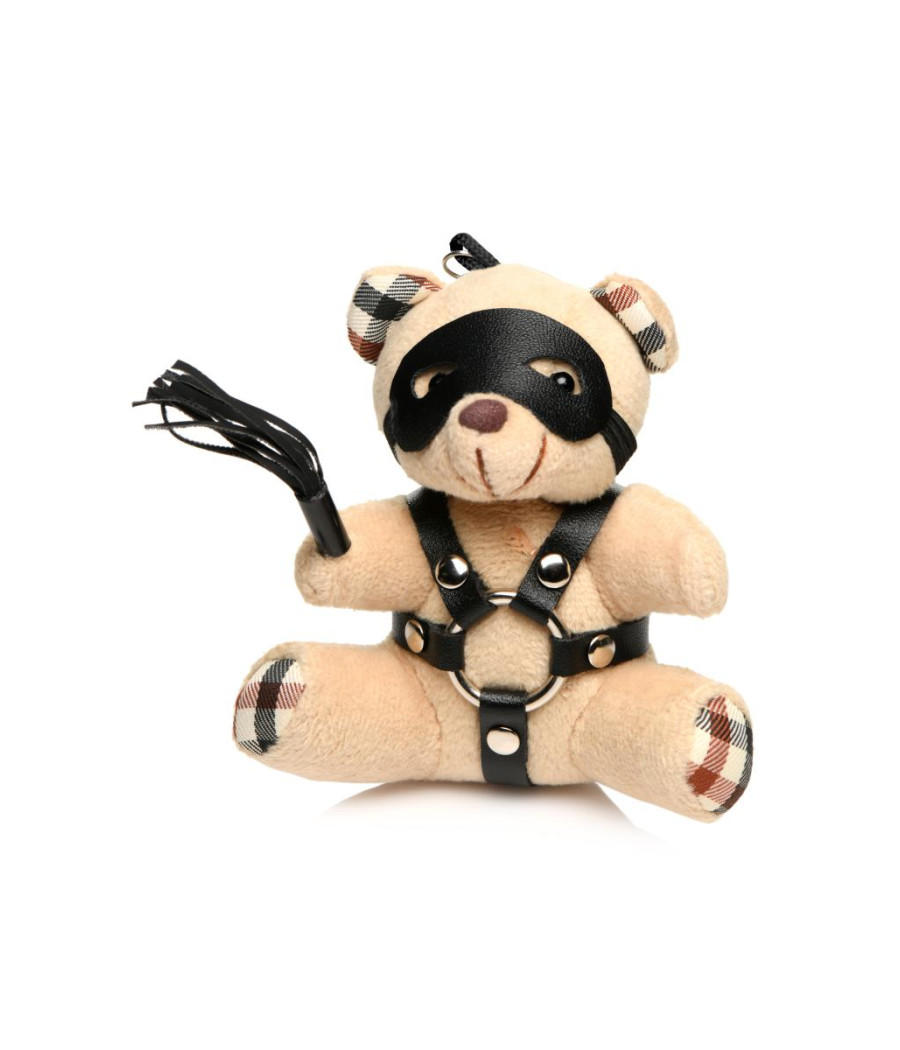 Porte-clés Teddy Bear BDSM avec martinet