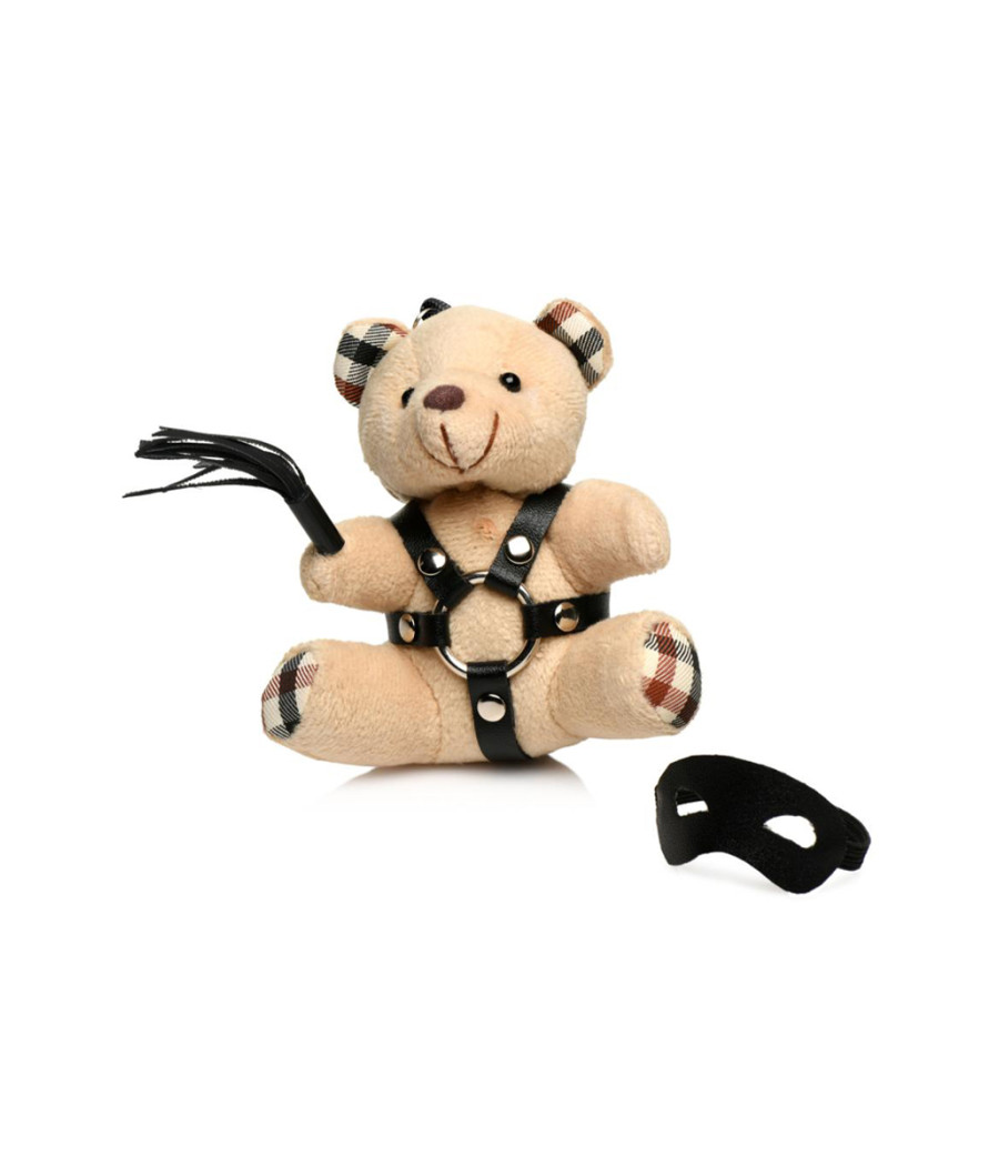 Porte-clés Teddy Bear BDSM avec martinet