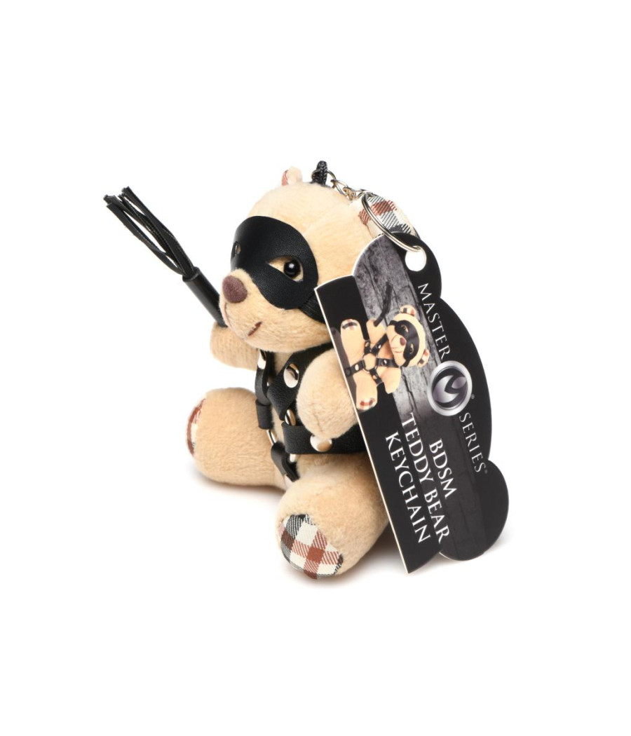 Porte-clés Teddy Bear BDSM avec martinet