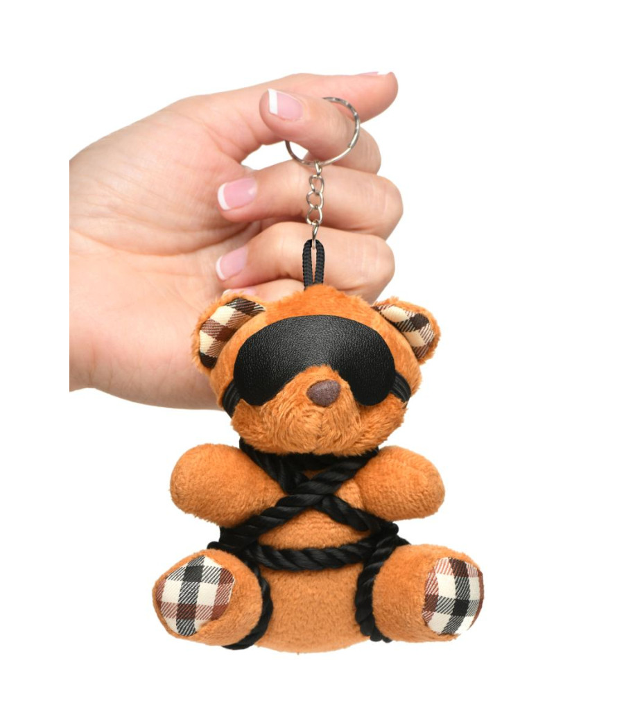 Porte-clés Teddy Bear en tenue Bondage