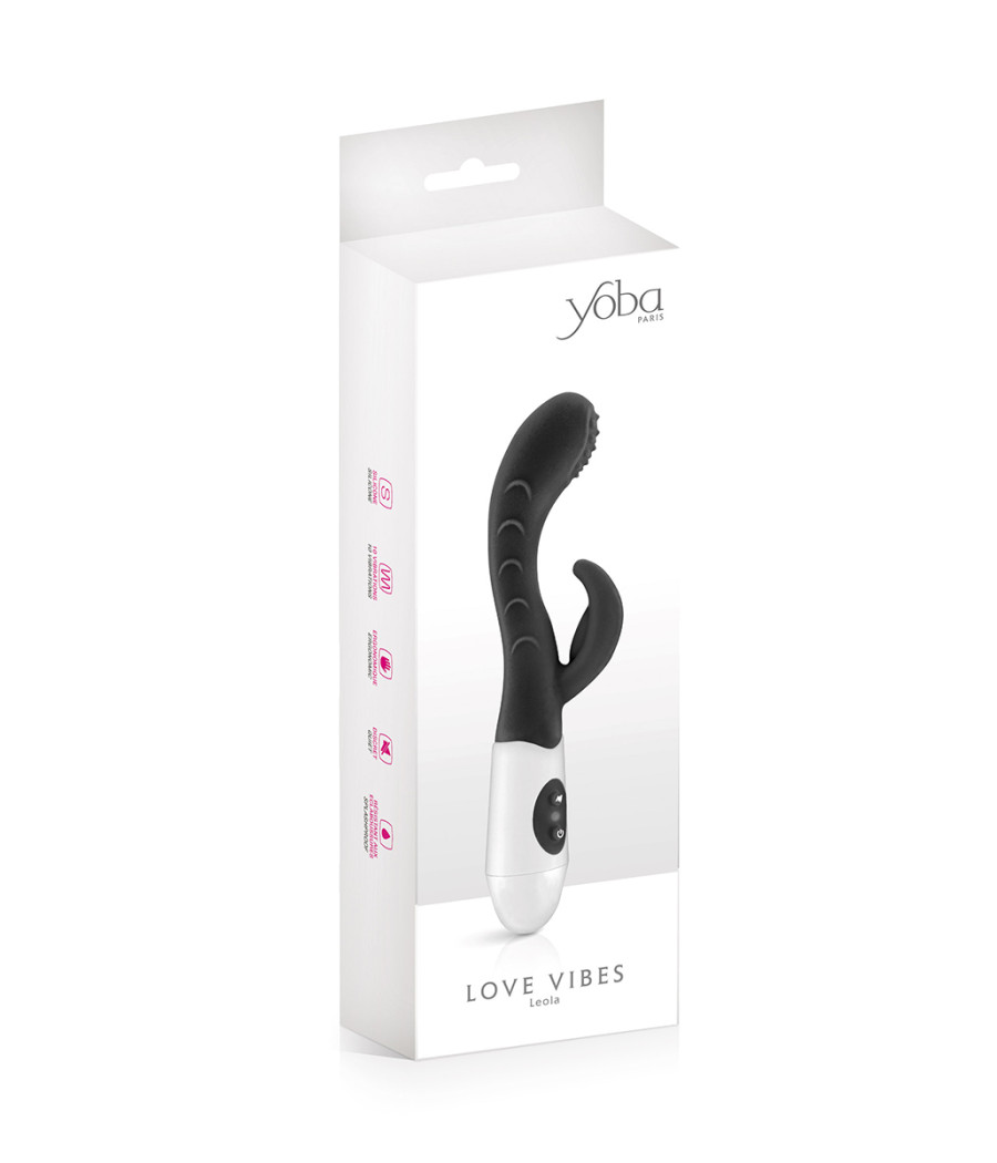 Vibromasseur Rabbit Leola noir - Yoba