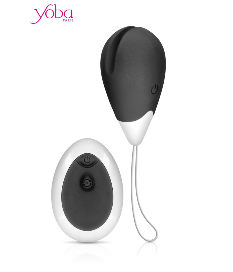 Oeuf vibrant Love Egg 2 noir - Yoba