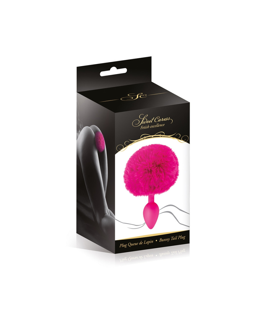 Plug queue de lapin - fuchsia