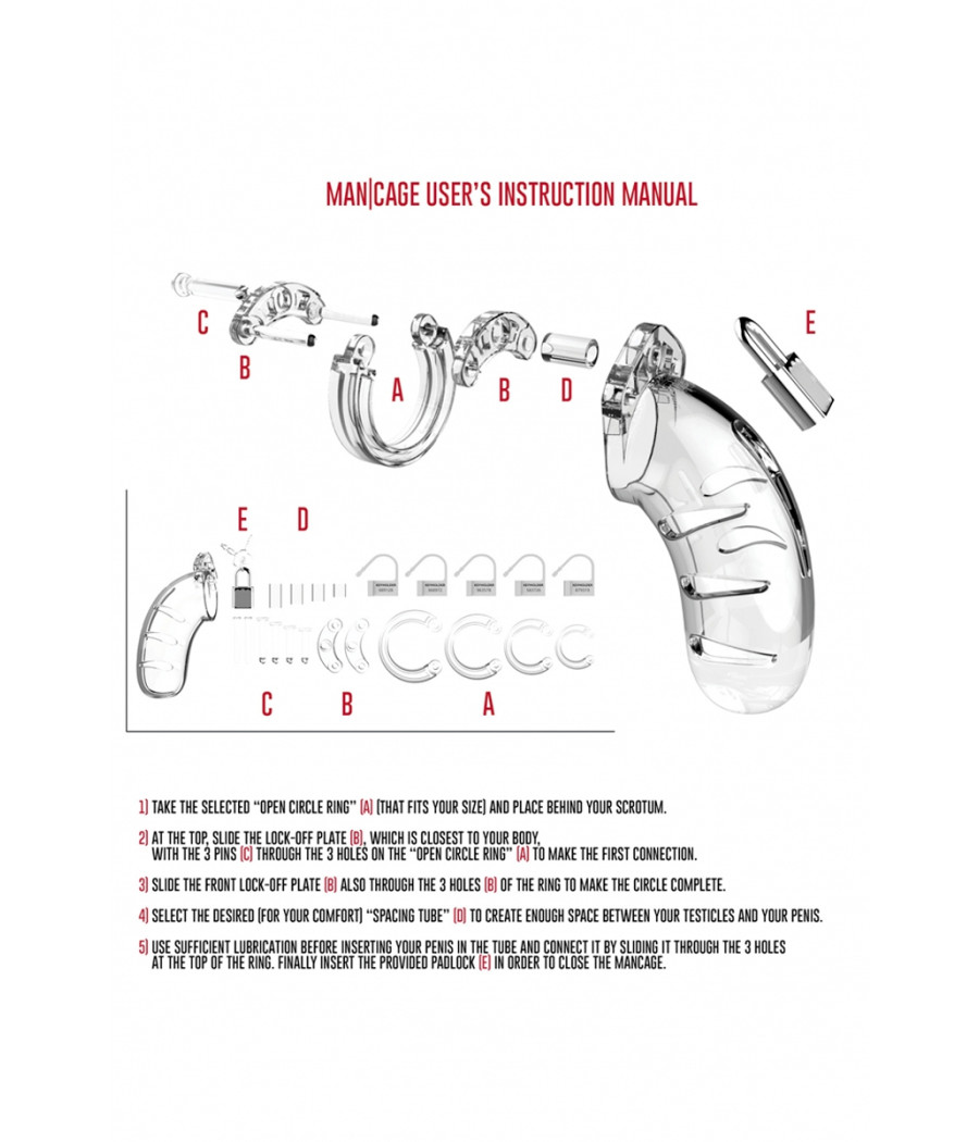 Cage de chasteté 11,5cm ManCage 03