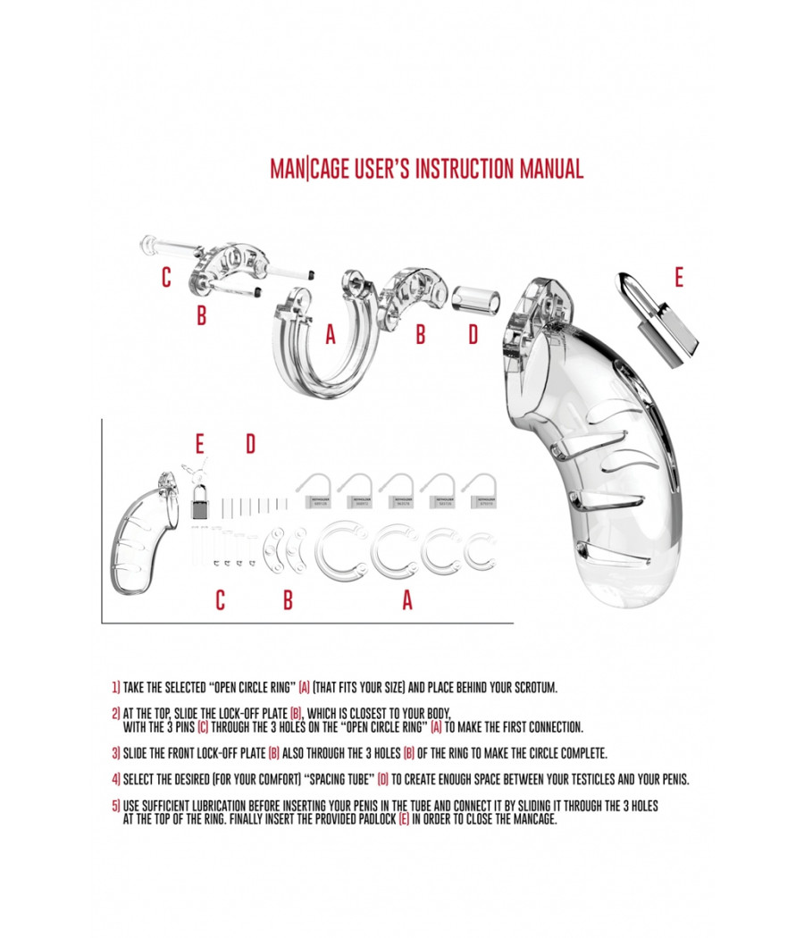 Cage de chasteté 14cm ManCage 05