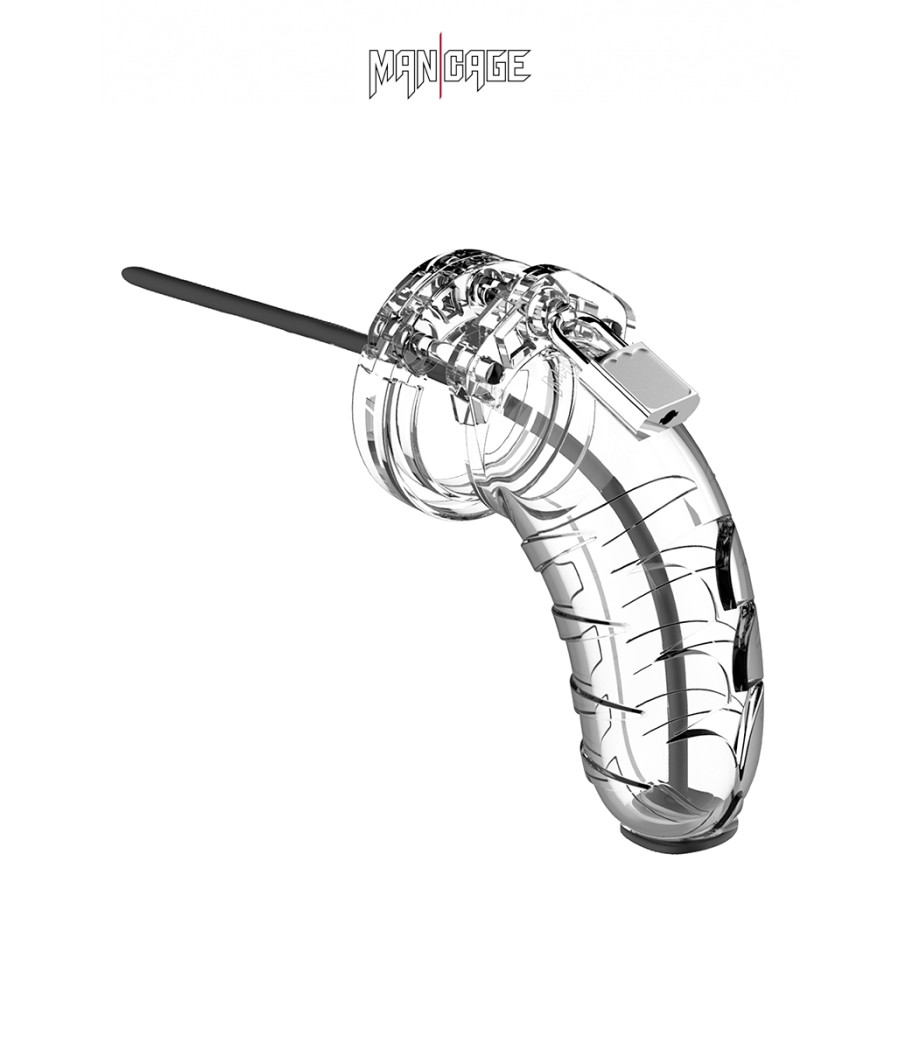 Cage de chasteté 10cm avec sonde urétrale - ManCage 16