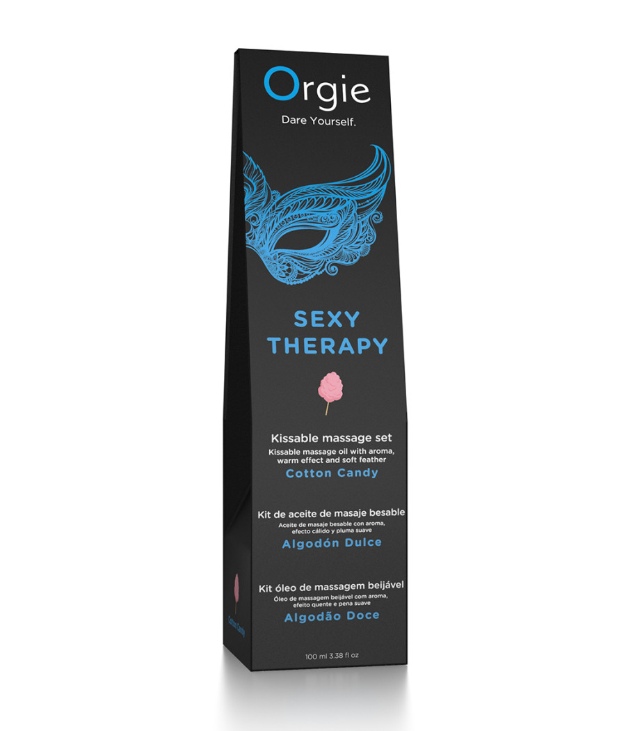 Huile de massage embrassable Sexy Therapy barbe à papa