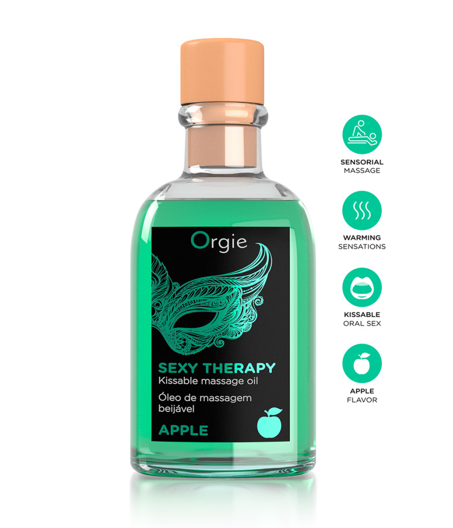 Huile de massage embrassable Sexy Therapy Pomme