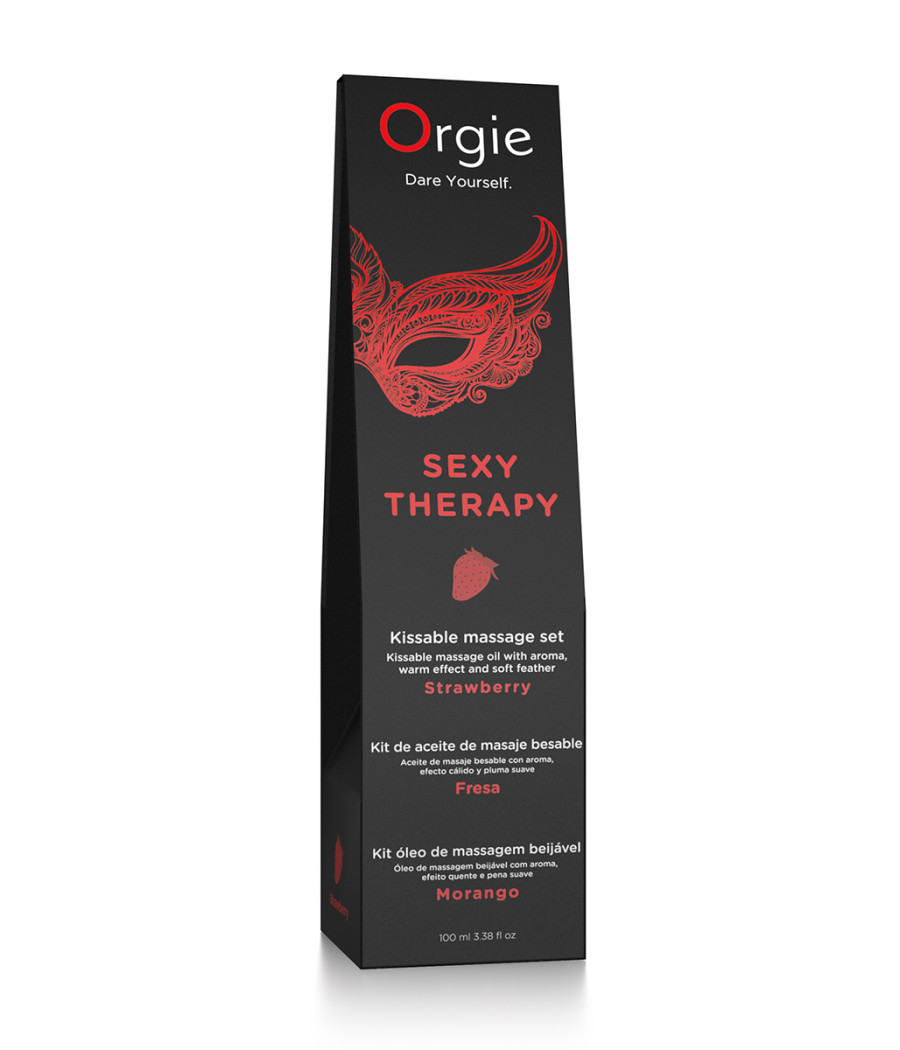 Huile de massage embrassable Sexy Therapy fraise