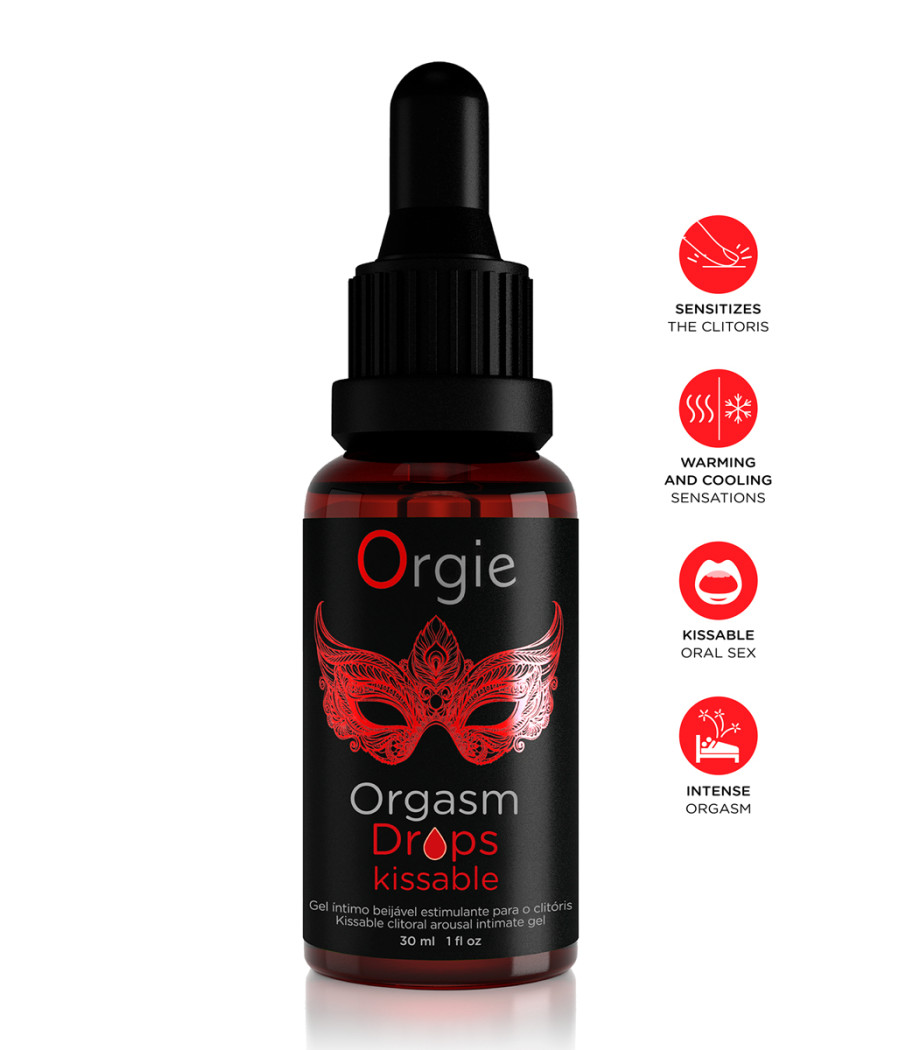 Gel d'excitation du Clitoris Orgasm Drops Kissable