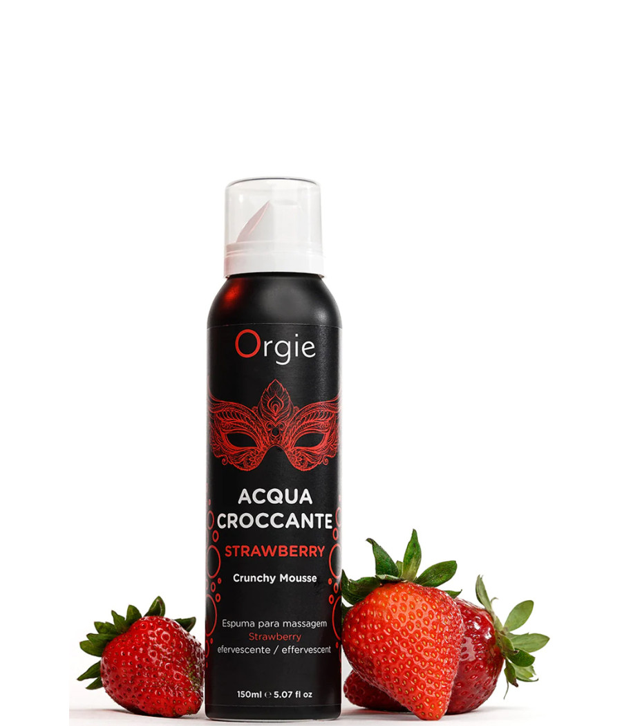 Mousse de massage effervescente Fraise 150ml