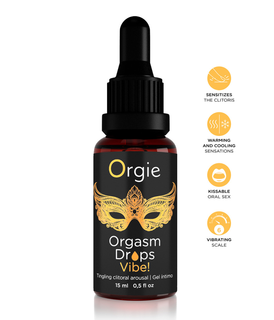 Gel d'excitation du Clitoris Orgasm Drops Vibe 15ml