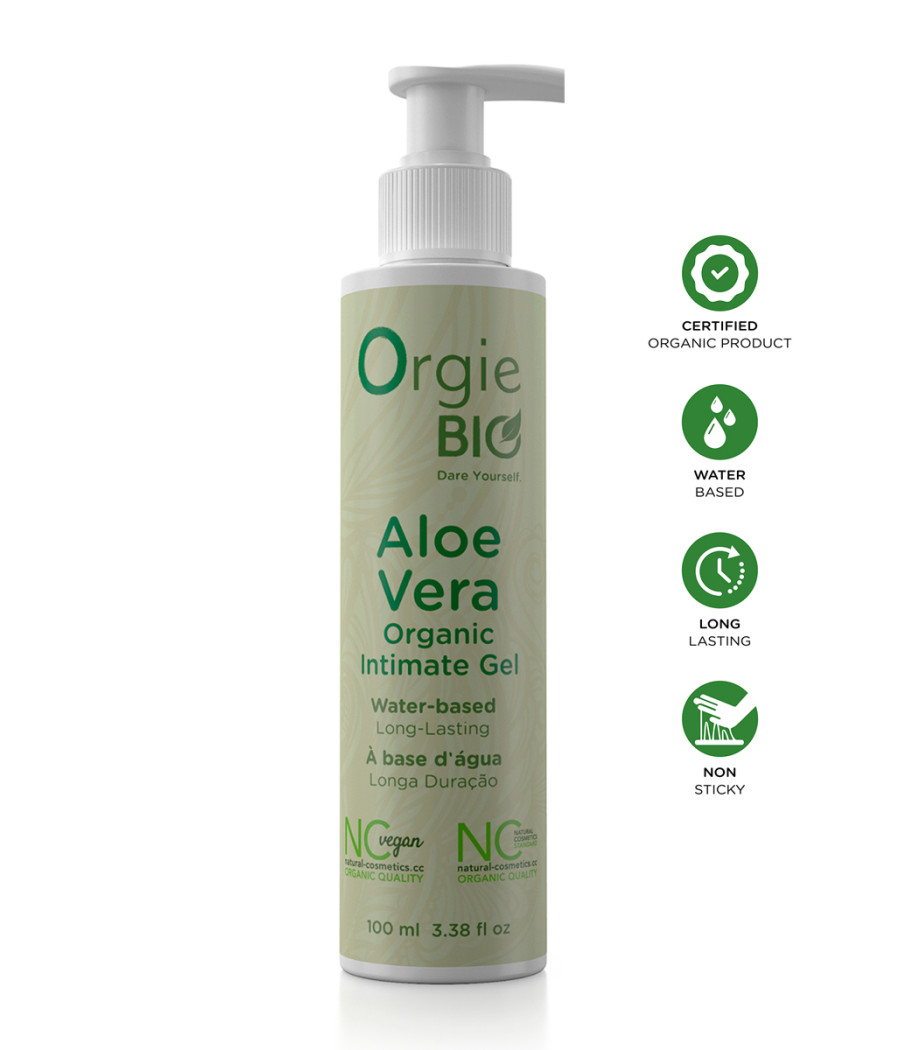 Gel Intime Bio à Base dEau à l'Aloe Vera