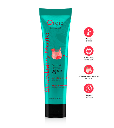 Gel intime Lube Tube Cocktail Fraise Mojito 100ml