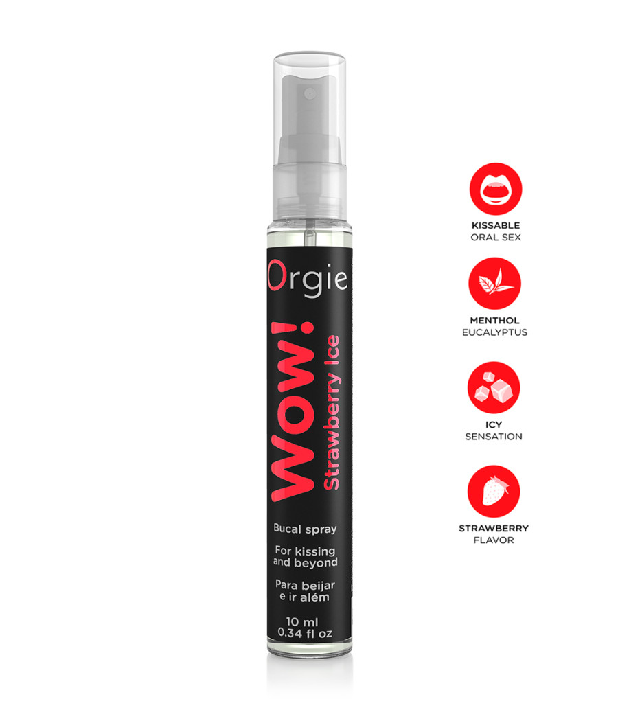 Spray buccal excitant Wow menthol fraise glaçé