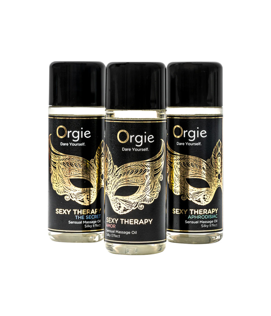 Coffret 3 huiles de massage sensuel Sexy Therapy Collection