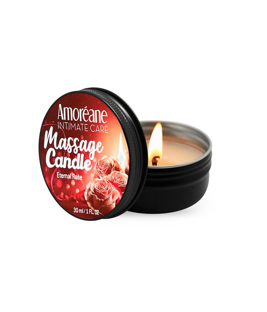 Bougie de massage Rose - Amoreane